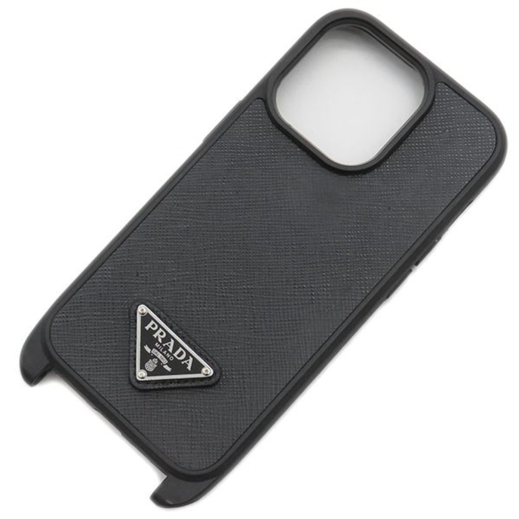Prada Cell Phone Accessories Saffiano Triangle Iphonecabas Saffianoleather